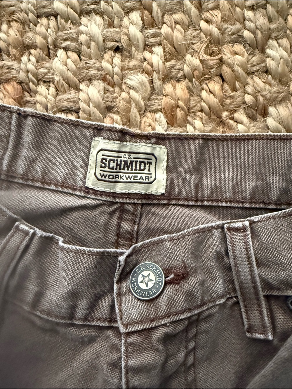 C.E. Schmidt Workwear Canvas Pants in Taupe